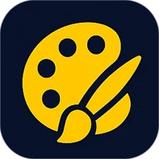 איור של מכחול וצבעים – עיצוב לוגו מותאם אישית וזהות גרפית לעסק